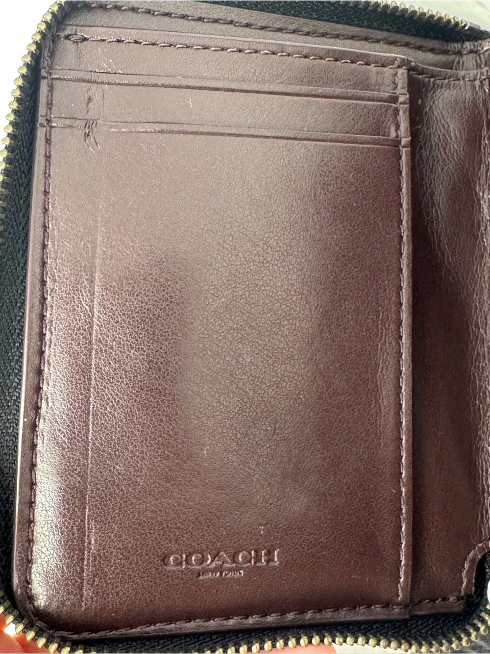Coach Small Ombré Quilted Zip-Around Black/Multi Color Wallet - Picture 12 of 12